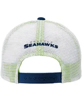 Big Boys College Navy Seattle Seahawks Core Lockup Snapback Hat