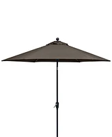 Closeout! Chateau Outdoor 11' Push Button Tilt Umbrella with Outdoor Fabric, Created for Macy's