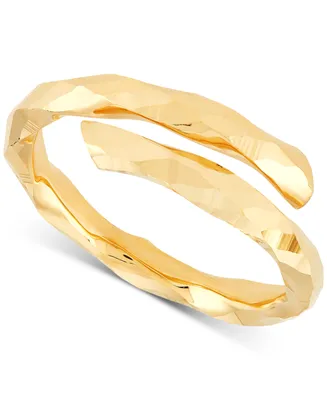 Polished Bypass Statement Ring in 10k Gold