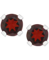 Rhodolite Garnet Stud Earrings (1/4 ct. t.w.) 14k White or Yellow Gold (Also Citrine, Sky Blue Topaz, Peridot & Opal)