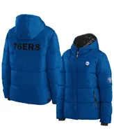 Women's Royal Philadelphia 76ers Plush Puffer Full-Zip Jacket