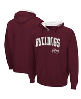 Men's Maroon Mississippi State Bulldogs Arch Logo 3.0 Pullover Hoodie