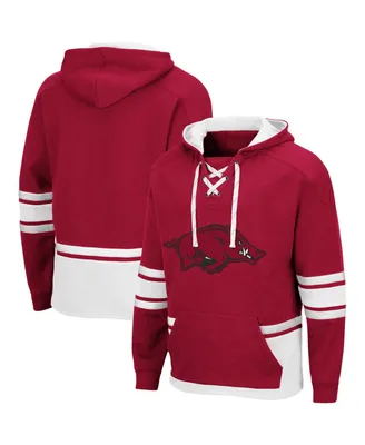 Men's Cardinal Arkansas Razorbacks Lace Up 3.0 Pullover Hoodie