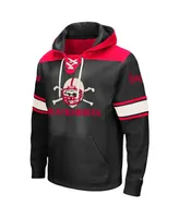 Men's Black Nebraska Huskers 2.0 Lace-Up Logo Pullover Hoodie