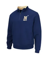 Men's Navy Midshipmen Tortugas Team Logo Quarter-Zip Jacket