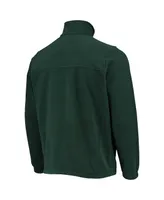 Men's Green Michigan State Spartans Flanker Iii Fleece Team Full-Zip Jacket