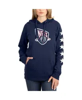 Women's Navy Brooklyn Nets 2021/22 City Edition Pullover Hoodie