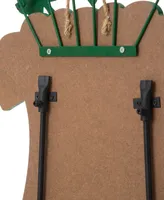 Glitzhome 31.5" Wooden St. Patrick's Leprechaun Belt Yard Stake or Wall Decor