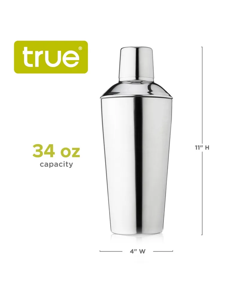 True Brands Retro Cocktail Shaker, 34 Oz