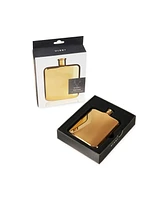 Viski Belmont 14k Gold-Plated Drinking Flask, 6 Oz