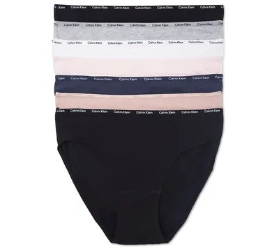 Calvin Klein Women's Signature Cotton 7-Pack Bikini Underwear QD3923