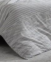 Closeout! Kenneth Cole New York Abstract Stripe Duvet Cover Set