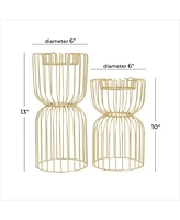 CosmoLiving by Cosmopolitan Glam Candle Holder, Set of 2