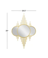 CosmoLiving by Cosmopolitan Metal Contemporary Wall Mirror, 39" x 27"