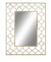 Glam Metal Wall Mirror, 50" x 38" - Gold