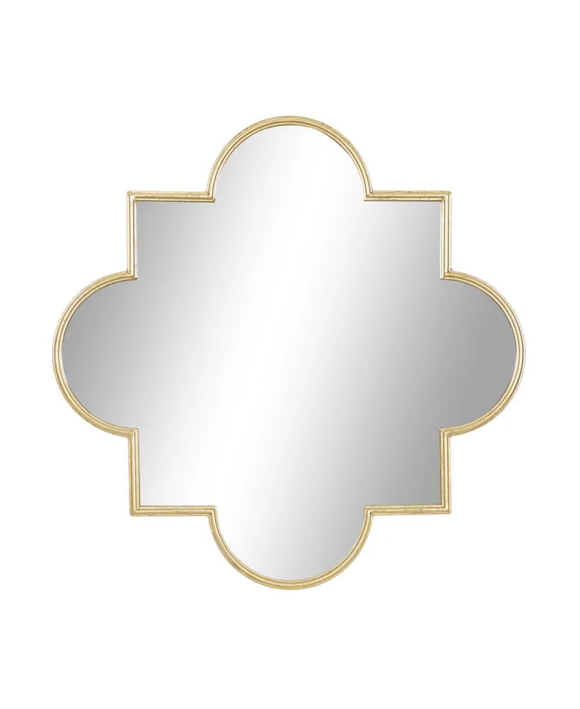 Metal Contemporary Mirror, 34" x 34" - Gold