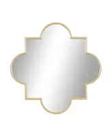 Metal Contemporary Mirror, 34" x 34" - Gold