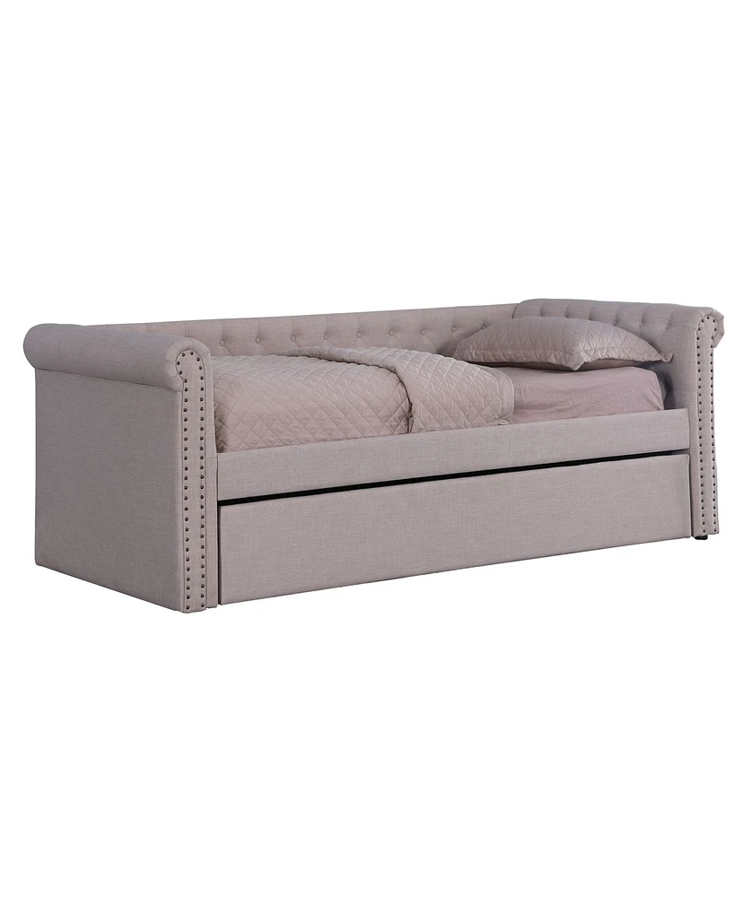 Tufted Daybed with Trundle