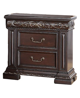 Africa 2-Drawer Nightstand