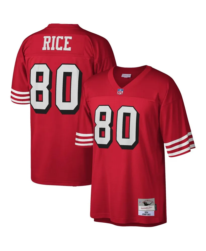 Men's Mitchell & Ness Jerry Rice White San Francisco 49ers 1994 Authentic  Throwback Retired Player Jersey 