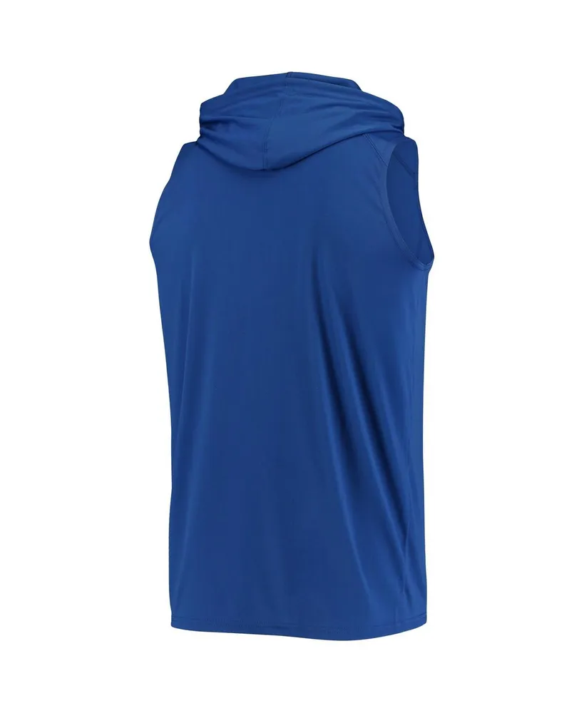 Men's Royal Chicago Cubs Sleeveless Pullover Hoodie