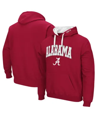 Men's Colosseum Crimson Alabama Tide Big and Tall Arch & Logo 2.0 Pullover Hoodie