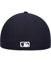 Men's Navy Milwaukee Brewers Logo White 59FIFTY Fitted Hat