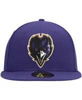 Men's Purple Baltimore Ravens Omaha Alternate Logo 59FIFTY Fitted Hat