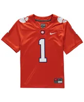 Big Boys Number 1 Orange Clemson Tigers Replica Football Jersey