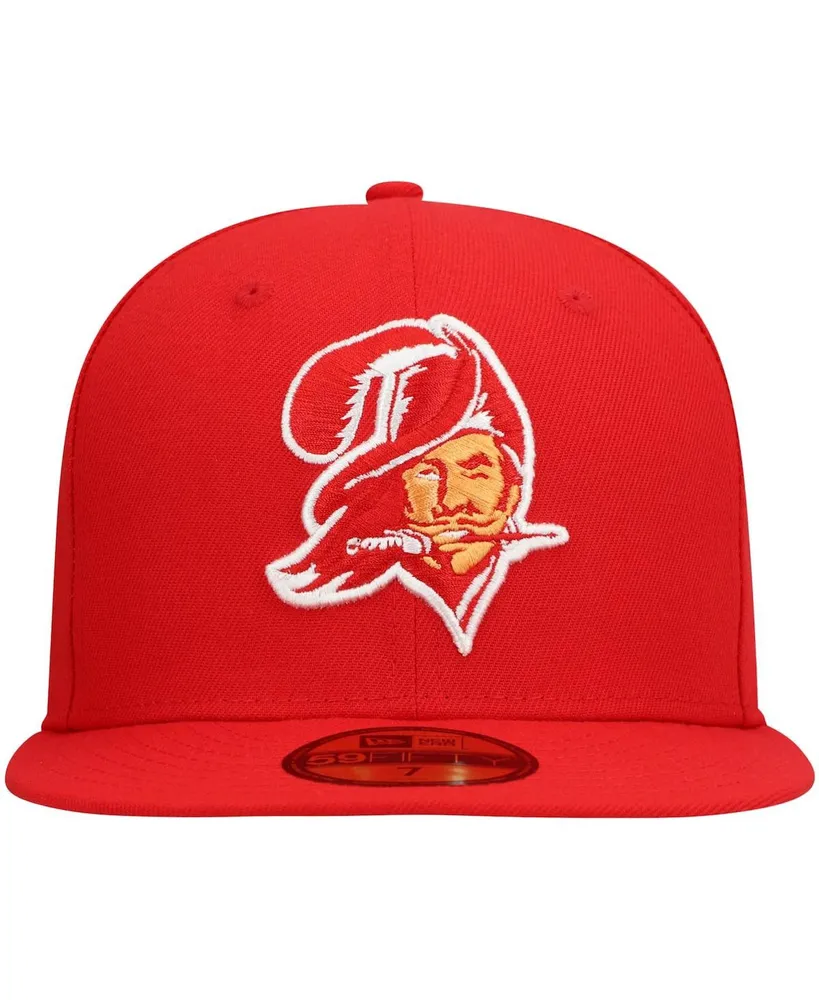 Men's Red Tampa Bay Buccaneers Omaha Throwback 59FIFTY Fitted Hat