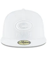 Men's Green Bay Packers White on White 59FIFTY Fitted Hat