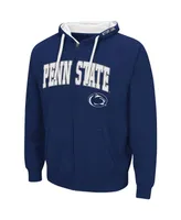 Men's Colosseum Navy Penn State Nittany Lions Big and Tall Full-Zip Hoodie