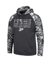 Men's Colosseum Charcoal Purdue Boilermakers Oht Military-Inspired Appreciation Digital Camo Pullover Hoodie