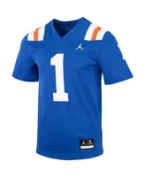 Men's Number 1 Royal Florida Gators Throwback Replica Jersey