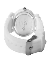 ewatchfactory Boy's Disney Wall-e's Eve White Silicone Strap Watch 32mm