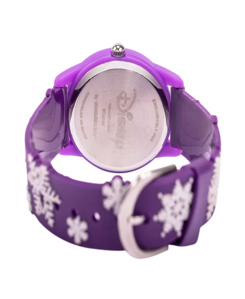 ewatchfactory Girl's Disney Frozen 2 Purple Plastic Strap Watch 32mm