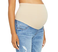 Women's Indigo Blue Sustainable Secret Fit Over the Belly Skinny Leg Maternity Jeans - Motherhood
