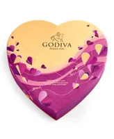 Godiva Valentine's Day Heart Assorted Dark Chocolate Gift Box, 14 Pieces