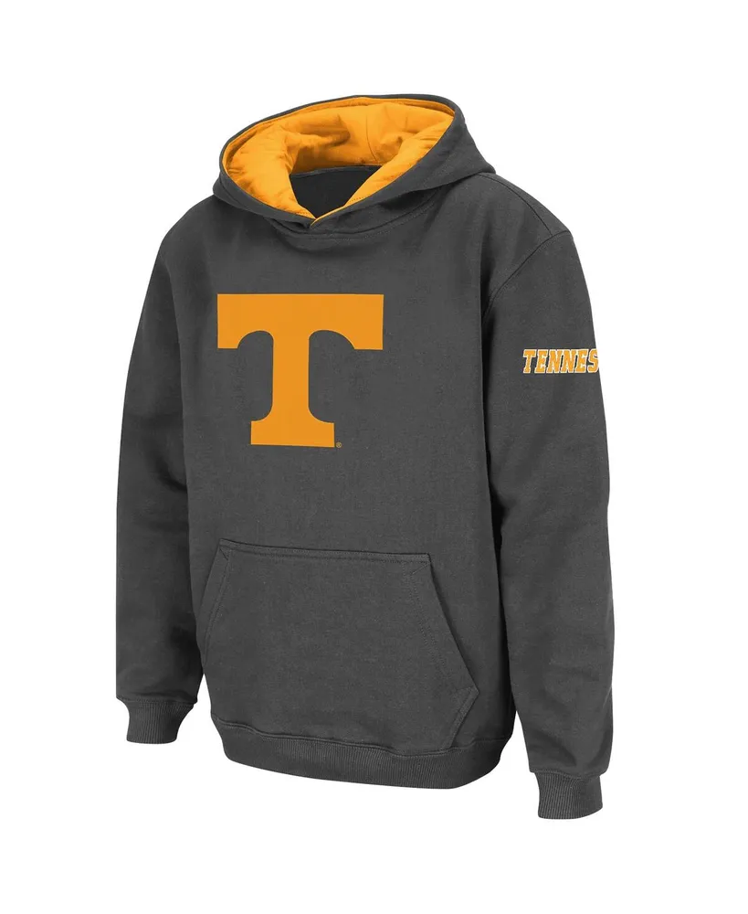 Big Boys Charcoal Tennessee Volunteers Logo Pullover Hoodie