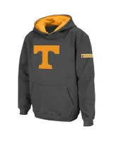 Big Boys Charcoal Tennessee Volunteers Logo Pullover Hoodie