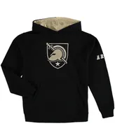 Big Boys Black Army Black Knights Big Logo Pullover Hoodie