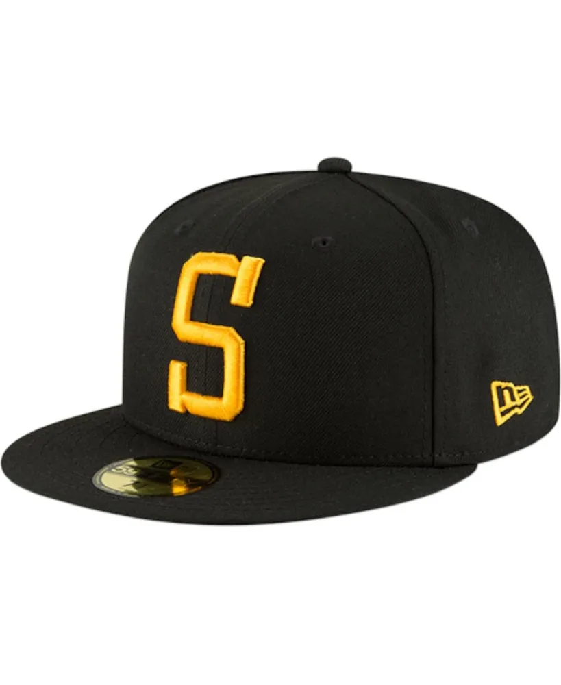 Men's Black Pittsburgh Steelers Omaha 59FIFTY Hat