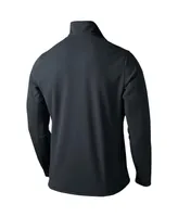 Men's Black Alabama Crimson Tide Primary Logo Training Performance Quarter-Zip Jacket