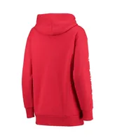 Women's Red Chicago Blackhawks Extra Inning Pullover Hoodie