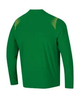 Men's Green Notre Dame Fighting Irish 2021 Sideline Motivate Quarter-Zip Jacket