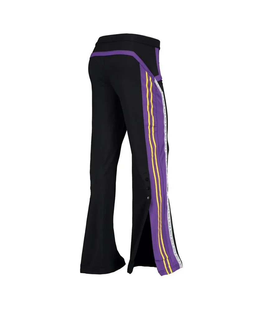 Women's Black, Purple Los Angeles Lakers Nostalgic Tracksuit Pants