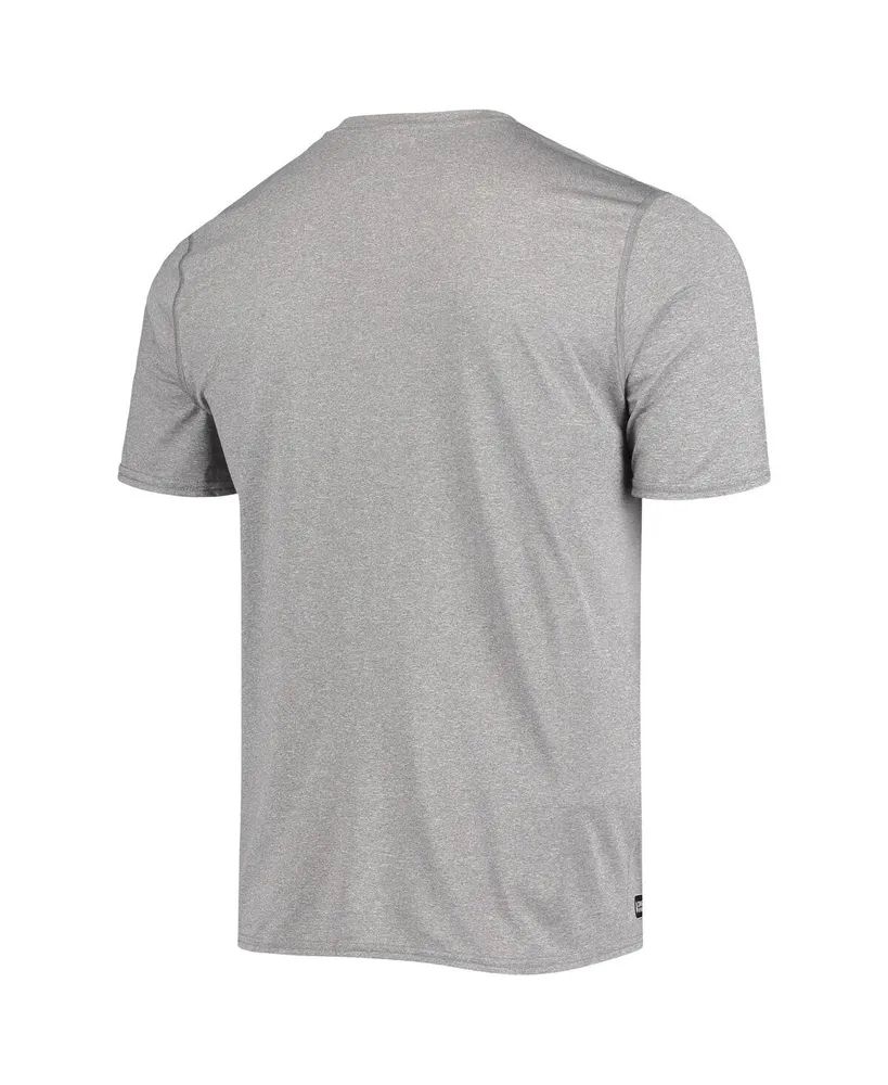 Men's Heathered Gray Carolina Panthers Combine Authentic Game On T-shirt