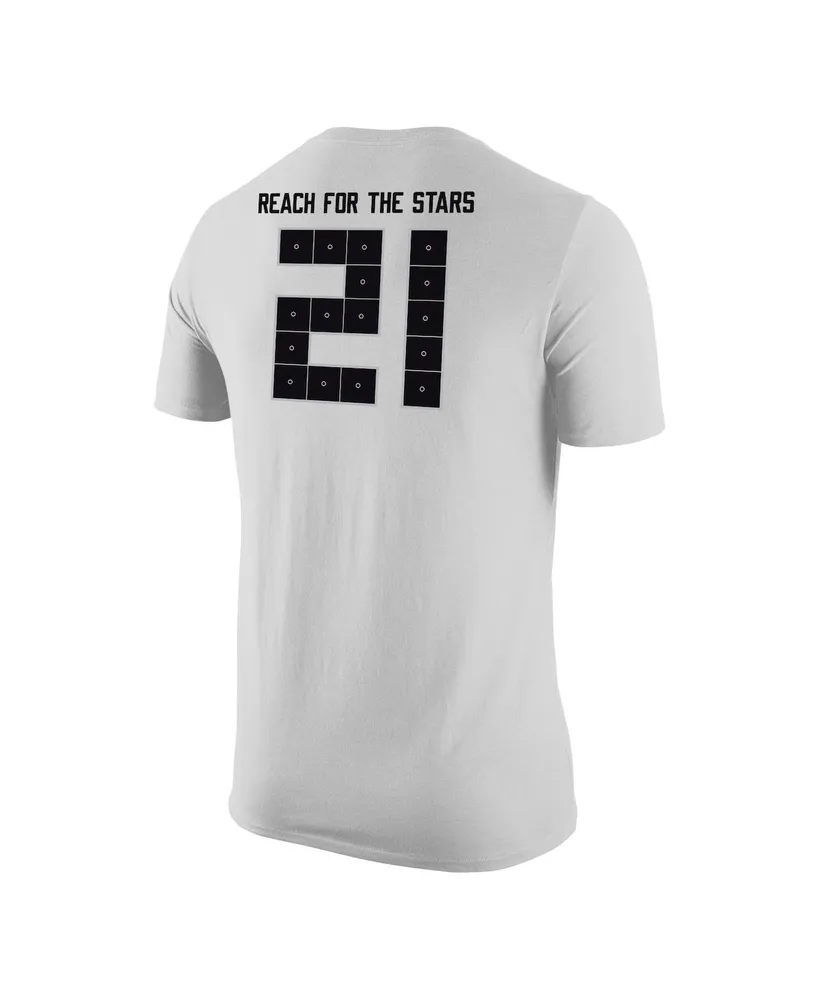 Men's #21 White Ucf Knights Space Game Jersey T-shirt