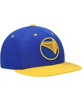 Men's Royal and Gold Golden State Warriors Upside Down Snapback Hat