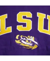 Big Boys Purple Lsu Tigers 2-Hit Team Pullover Hoodie